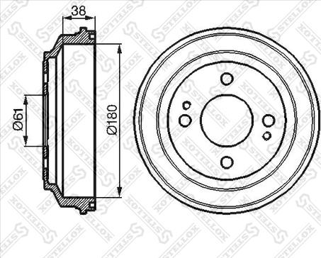 Stellox 6025-9908-SX - Bremžu trumulis ps1.lv