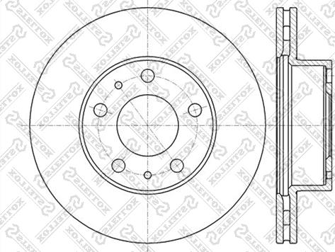 Stellox 6020-9945V-SX - Bremžu diski ps1.lv