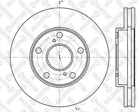 Stellox 6020-4547V-SX - Bremžu diski ps1.lv