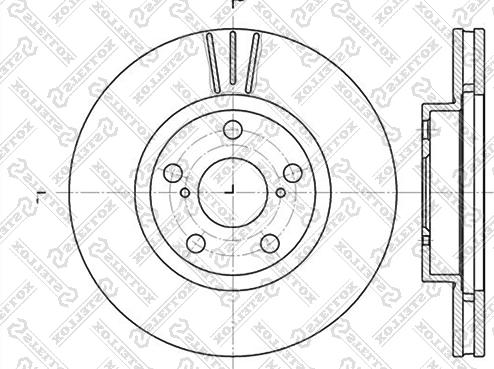 Stellox 6020-4564V-SX - Bremžu diski ps1.lv