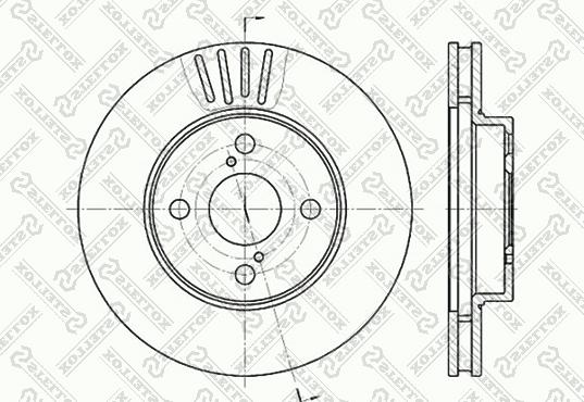 Stellox 6020-4582V-SX - Bremžu diski ps1.lv