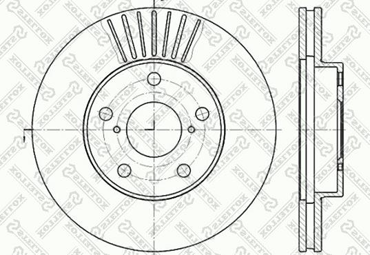 Stellox 6020-4578V-SX - Bremžu diski ps1.lv