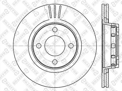 Stellox 6020-4740V-SX - Bremžu diski ps1.lv