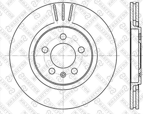 Stellox 6020-4735V-SX - Bremžu diski ps1.lv