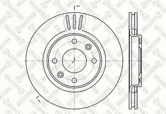 Stellox 6020-1929V-SX - Bremžu diski ps1.lv