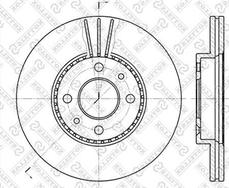 Stellox 6020-3911V-SX - Bremžu diski ps1.lv