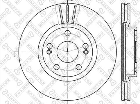 Stellox 6020-3913V-SX - Bremžu diski ps1.lv