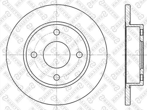 Stellox 6020-2543-SX - Bremžu diski ps1.lv