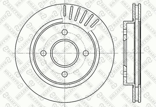 Stellox 6020-2535V-SX - Bremžu diski ps1.lv