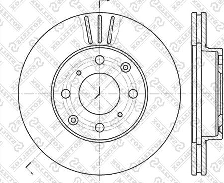 Stellox 6020-2615V-SX - Bremžu diski ps1.lv