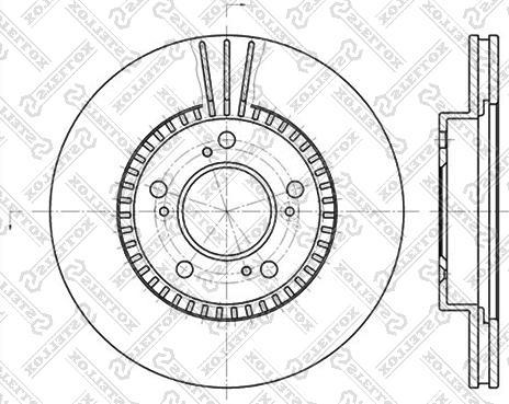 Stellox 6020-2622V-SX - Bremžu diski ps1.lv