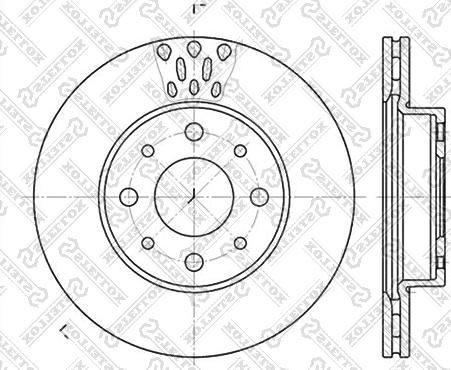 Stellox 6020-2331V-SX - Bremžu diski ps1.lv