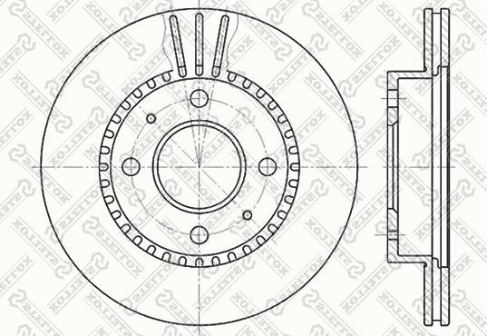 Stellox 6020-2244V-SX - Bremžu diski ps1.lv