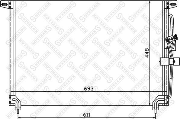 Stellox 10-45048-SX - Kondensators, Gaisa kond. sistēma ps1.lv