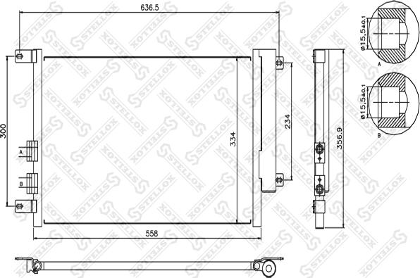 Stellox 10-45069-SX - Kondensators, Gaisa kond. sistēma ps1.lv