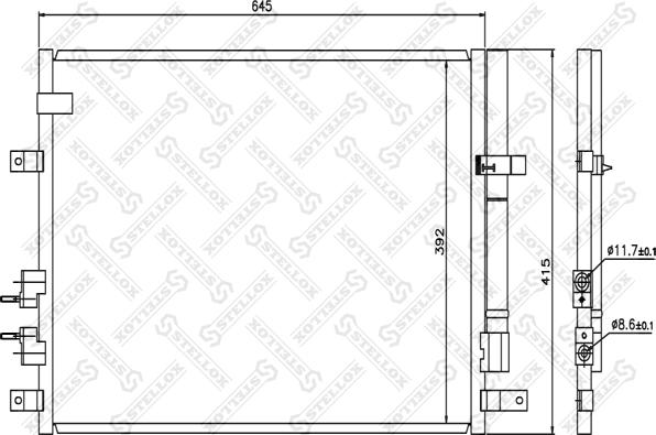 Stellox 10-45070-SX - Kondensators, Gaisa kond. sistēma ps1.lv