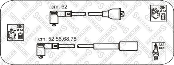 Stellox 10-38487-SX - Augstsprieguma vadu komplekts ps1.lv