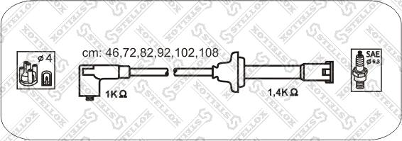 Stellox 10-38525-SX - Augstsprieguma vadu komplekts ps1.lv