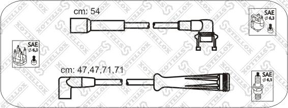 Stellox 10-38016-SX - Augstsprieguma vadu komplekts ps1.lv