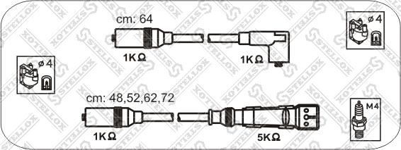 Stellox 10-38083-SX - Augstsprieguma vadu komplekts ps1.lv