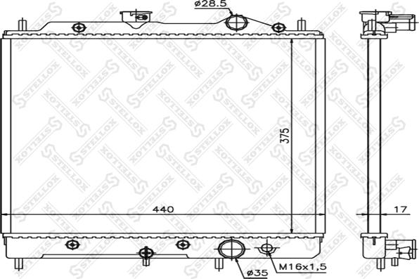 Stellox 10-25941-SX - Radiators, Motora dzesēšanas sistēma ps1.lv