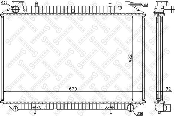 Stellox 10-25975-SX - Radiators, Motora dzesēšanas sistēma ps1.lv