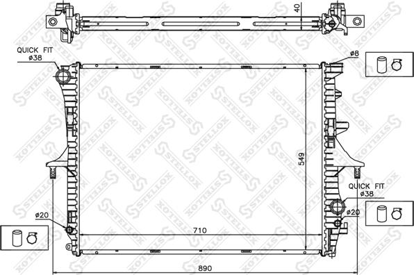 Stellox 10-25446-SX - Radiators, Motora dzesēšanas sistēma ps1.lv