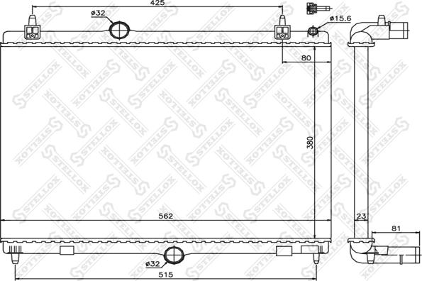 Stellox 10-25413-SX - Radiators, Motora dzesēšanas sistēma ps1.lv