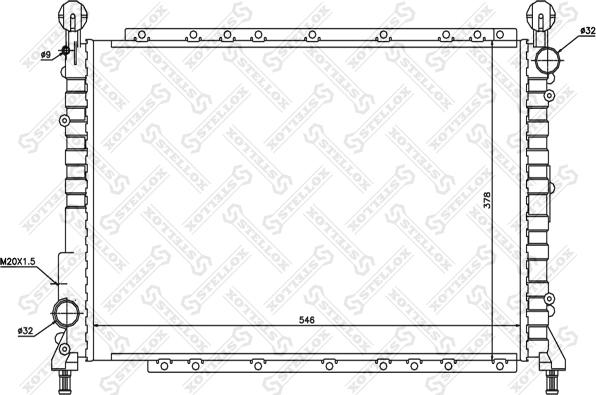 Stellox 10-25485-SX - Radiators, Motora dzesēšanas sistēma ps1.lv