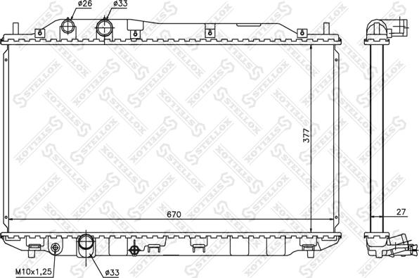 Stellox 10-25421-SX - Radiators, Motora dzesēšanas sistēma ps1.lv