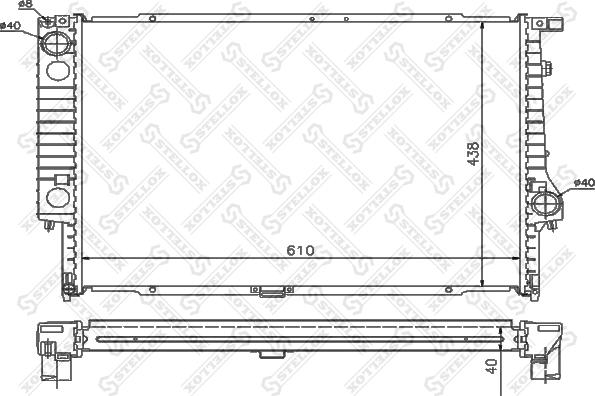 Stellox 10-25547-SX - Radiators, Motora dzesēšanas sistēma ps1.lv