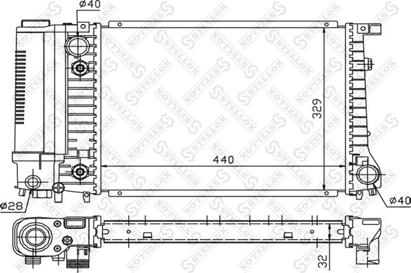 Stellox 10-25565-SX - Radiators, Motora dzesēšanas sistēma ps1.lv