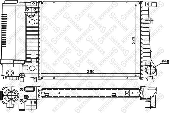 Stellox 10-25566-SX - Radiators, Motora dzesēšanas sistēma ps1.lv