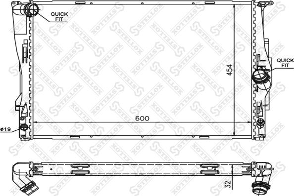 Stellox 10-25581-SX - Radiators, Motora dzesēšanas sistēma ps1.lv