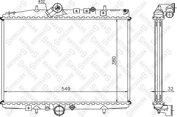 Stellox 10-25647-SX - Radiators, Motora dzesēšanas sistēma ps1.lv