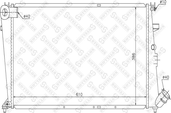 Stellox 10-25651-SX - Radiators, Motora dzesēšanas sistēma ps1.lv