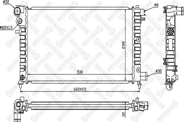 Stellox 10-25665-SX - Radiators, Motora dzesēšanas sistēma ps1.lv