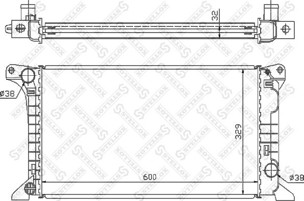 Stellox 10-25090-SX - Radiators, Motora dzesēšanas sistēma ps1.lv