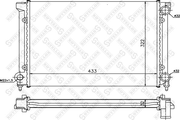 Stellox 10-25049-SX - Radiators, Motora dzesēšanas sistēma ps1.lv