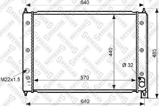 Stellox 10-25042-SX - Radiators, Motora dzesēšanas sistēma ps1.lv