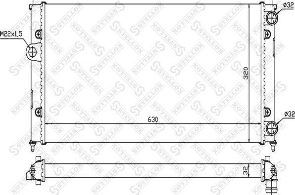 Stellox 10-25069-SX - Radiators, Motora dzesēšanas sistēma ps1.lv