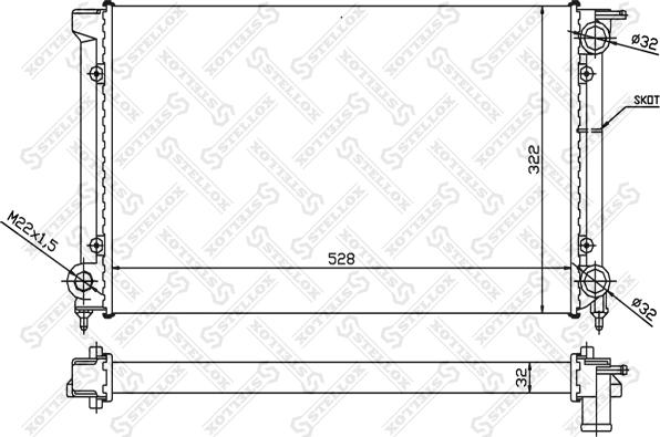 Stellox 10-25000-SX - Radiators, Motora dzesēšanas sistēma ps1.lv