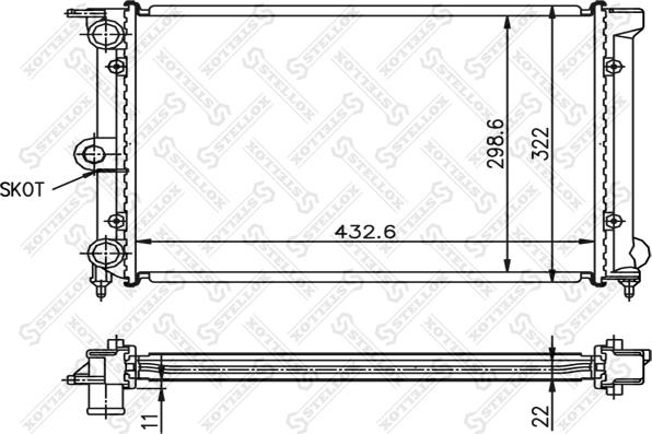 Stellox 10-25002-SX - Radiators, Motora dzesēšanas sistēma ps1.lv