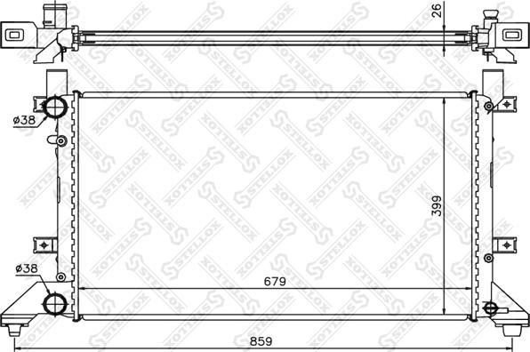 Stellox 10-25007-SX - Radiators, Motora dzesēšanas sistēma ps1.lv