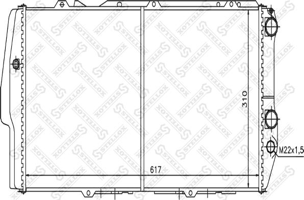 Stellox 10-25019-SX - Radiators, Motora dzesēšanas sistēma ps1.lv