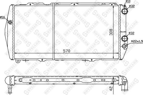 Stellox 10-25017-SX - Radiators, Motora dzesēšanas sistēma ps1.lv