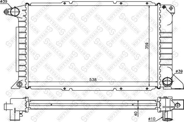 Stellox 10-25085-SX - Radiators, Motora dzesēšanas sistēma ps1.lv