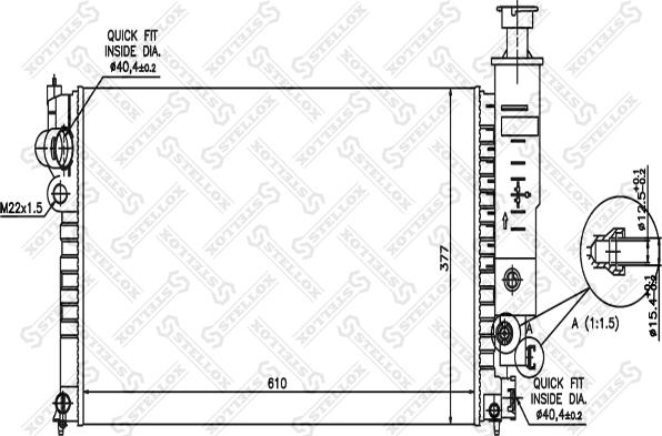 Stellox 10-25036-SX - Radiators, Motora dzesēšanas sistēma ps1.lv