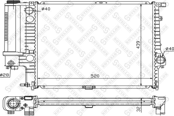 Stellox 10-25024-SX - Radiators, Motora dzesēšanas sistēma ps1.lv