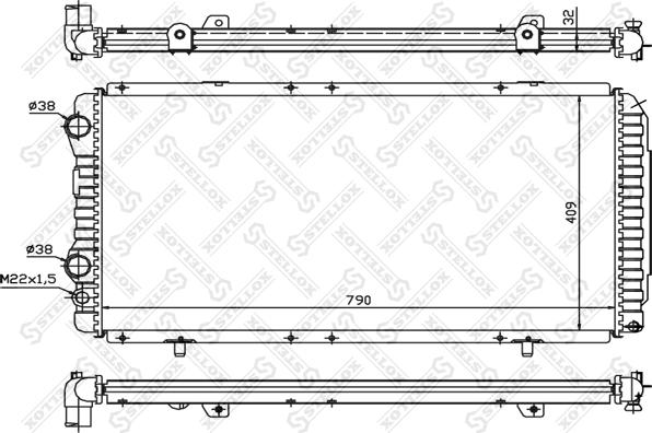 Stellox 10-25027-SX - Radiators, Motora dzesēšanas sistēma ps1.lv